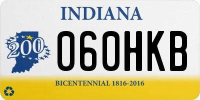 IN license plate 060HKB