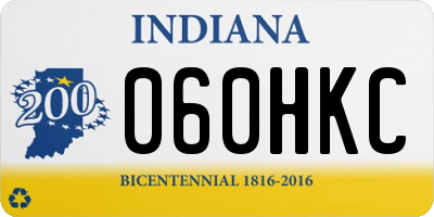 IN license plate 060HKC