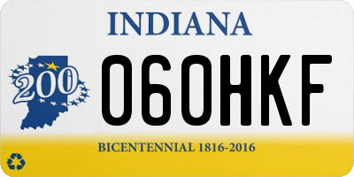 IN license plate 060HKF