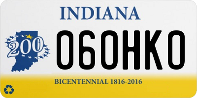 IN license plate 060HKO