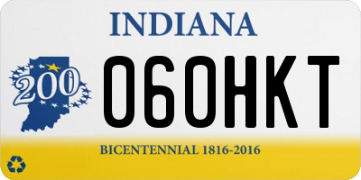IN license plate 060HKT