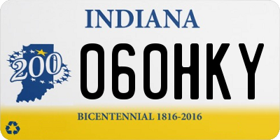 IN license plate 060HKY