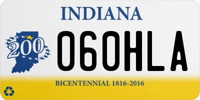 IN license plate 060HLA