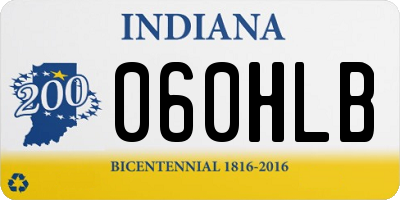 IN license plate 060HLB