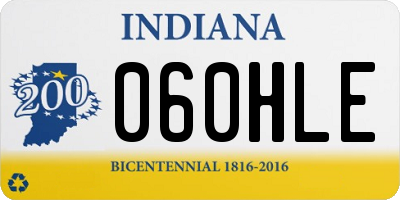 IN license plate 060HLE