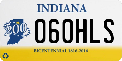 IN license plate 060HLS