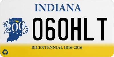 IN license plate 060HLT