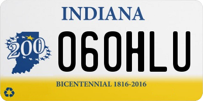 IN license plate 060HLU