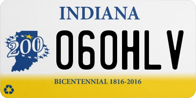 IN license plate 060HLV