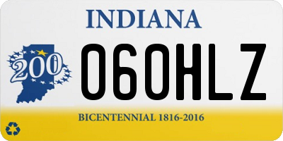 IN license plate 060HLZ