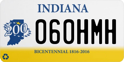 IN license plate 060HMH