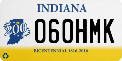 IN license plate 060HMK