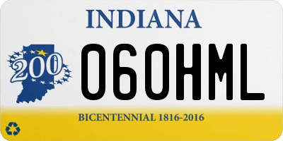 IN license plate 060HML