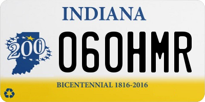 IN license plate 060HMR