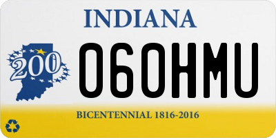 IN license plate 060HMU