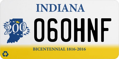 IN license plate 060HNF
