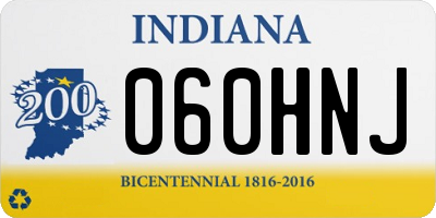 IN license plate 060HNJ
