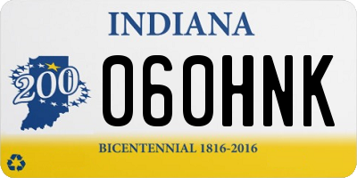 IN license plate 060HNK