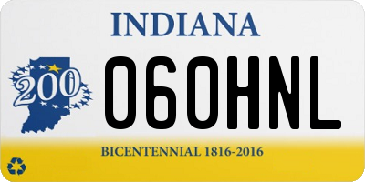 IN license plate 060HNL