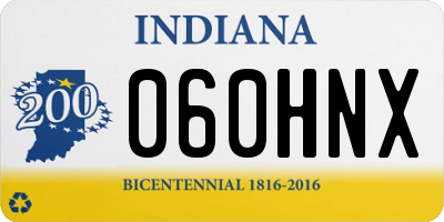 IN license plate 060HNX