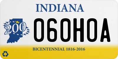 IN license plate 060HOA