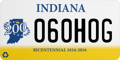 IN license plate 060HOG