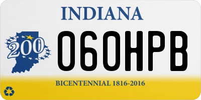 IN license plate 060HPB