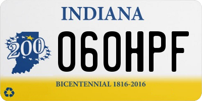 IN license plate 060HPF