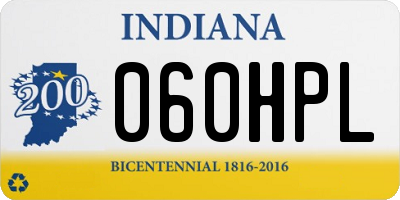 IN license plate 060HPL