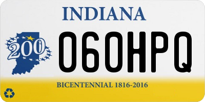 IN license plate 060HPQ