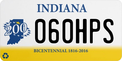 IN license plate 060HPS