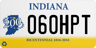 IN license plate 060HPT