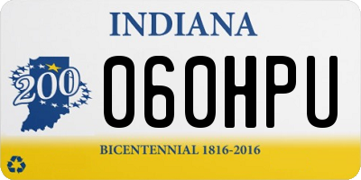 IN license plate 060HPU