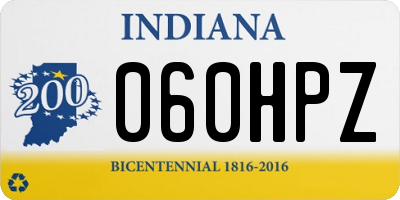 IN license plate 060HPZ
