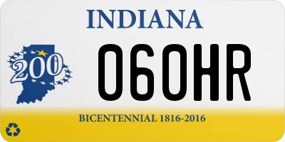 IN license plate 060HR