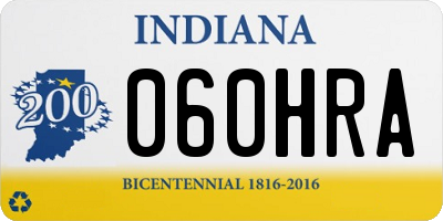 IN license plate 060HRA