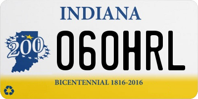IN license plate 060HRL