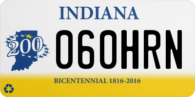 IN license plate 060HRN