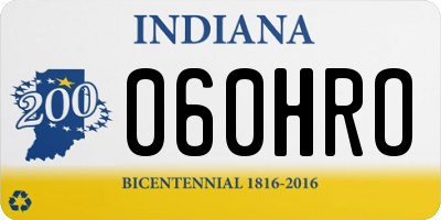 IN license plate 060HRO