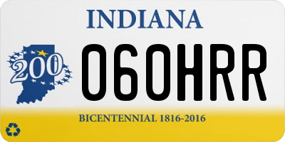 IN license plate 060HRR