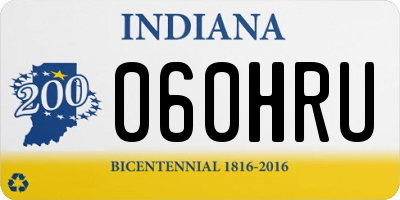 IN license plate 060HRU