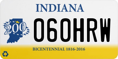 IN license plate 060HRW
