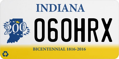 IN license plate 060HRX