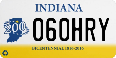 IN license plate 060HRY