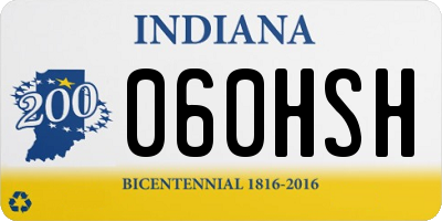 IN license plate 060HSH