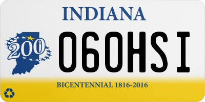 IN license plate 060HSI