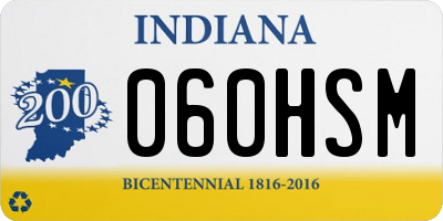 IN license plate 060HSM