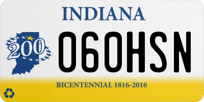 IN license plate 060HSN