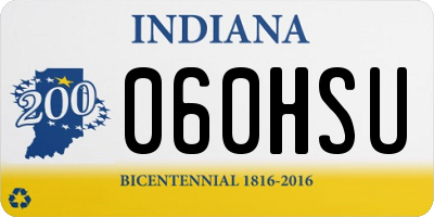 IN license plate 060HSU