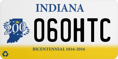 IN license plate 060HTC